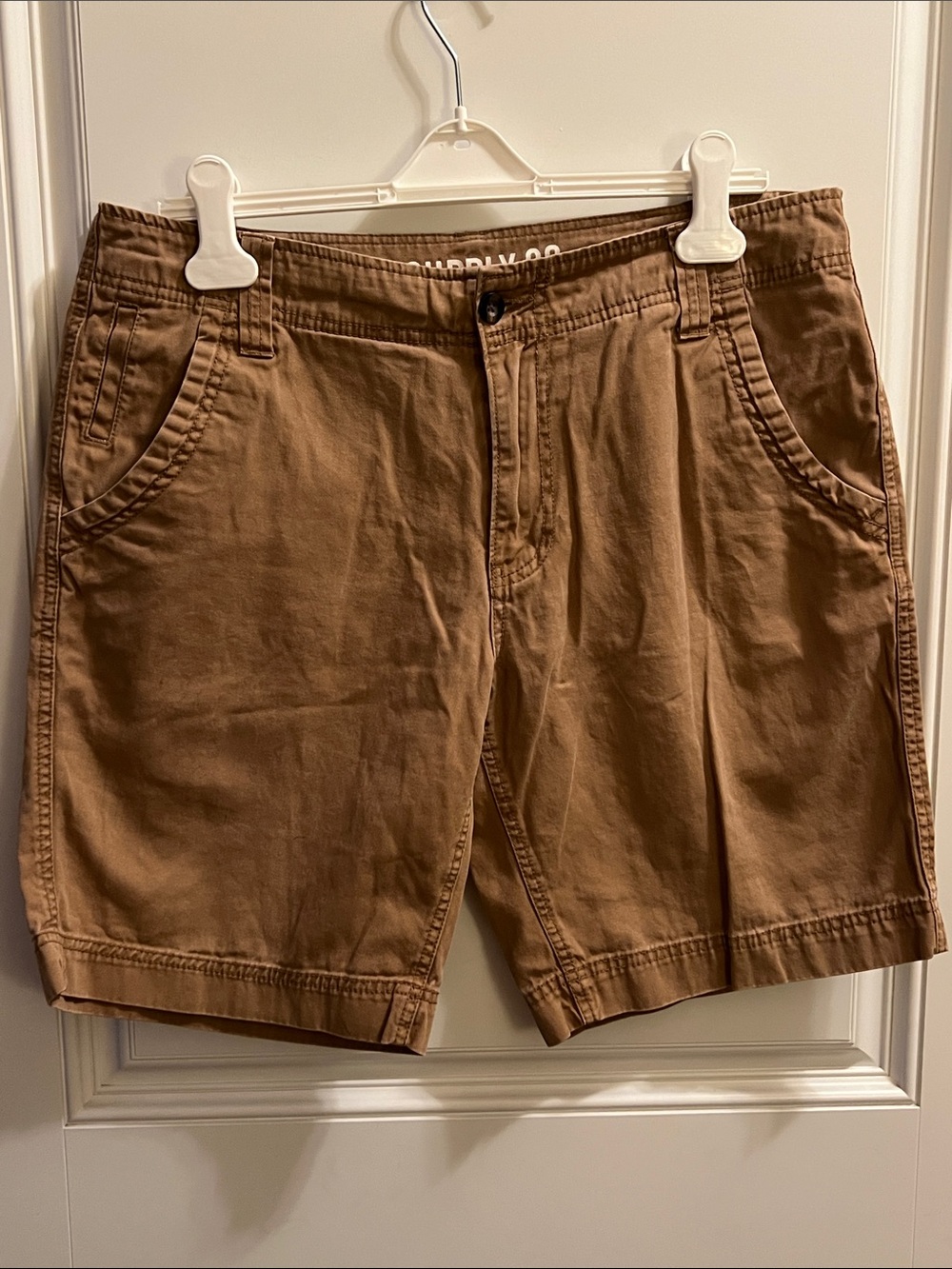 Men's Cotton Casual Shorts - Brown